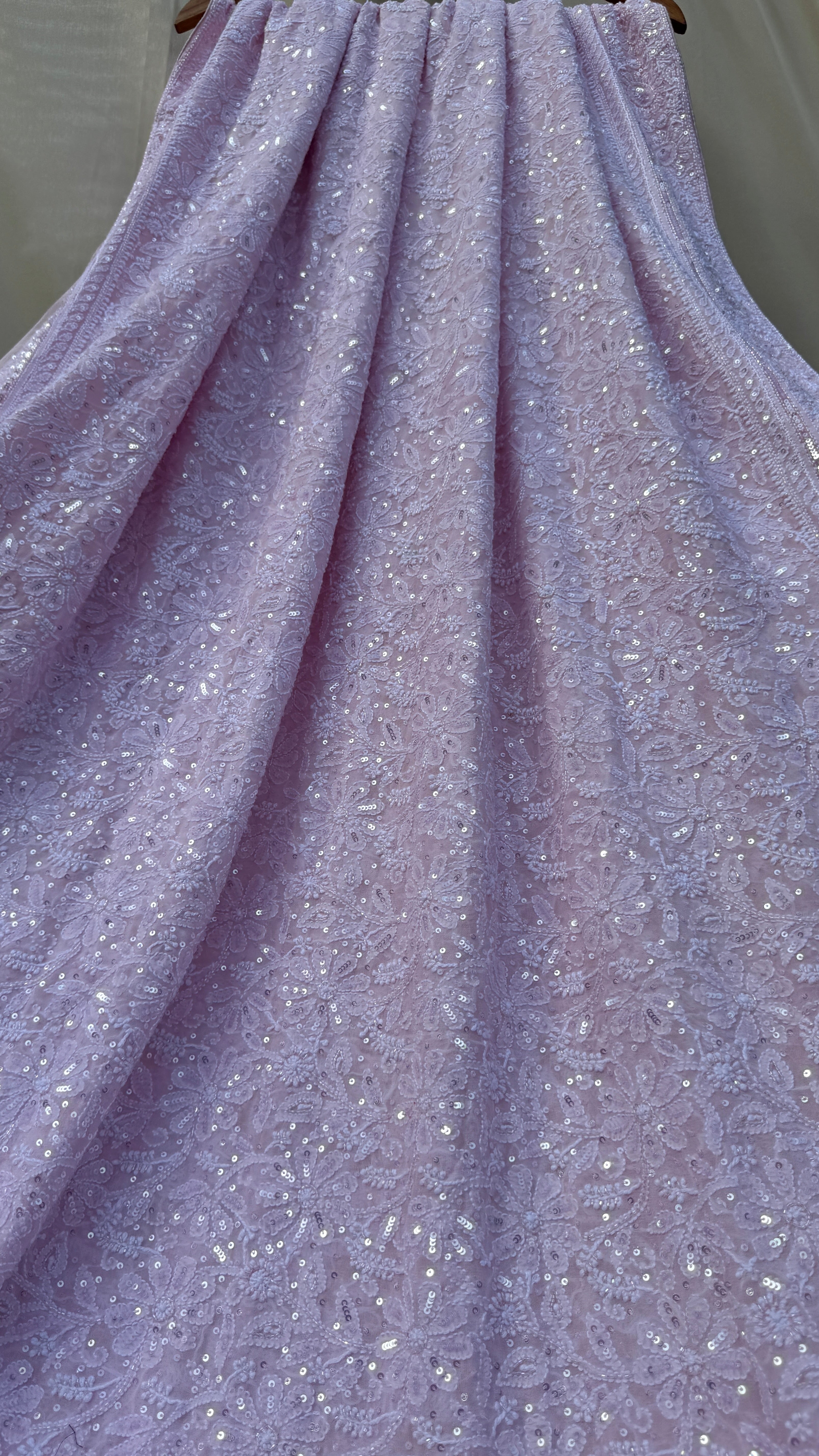 Pure Georgette Chikankari Saree