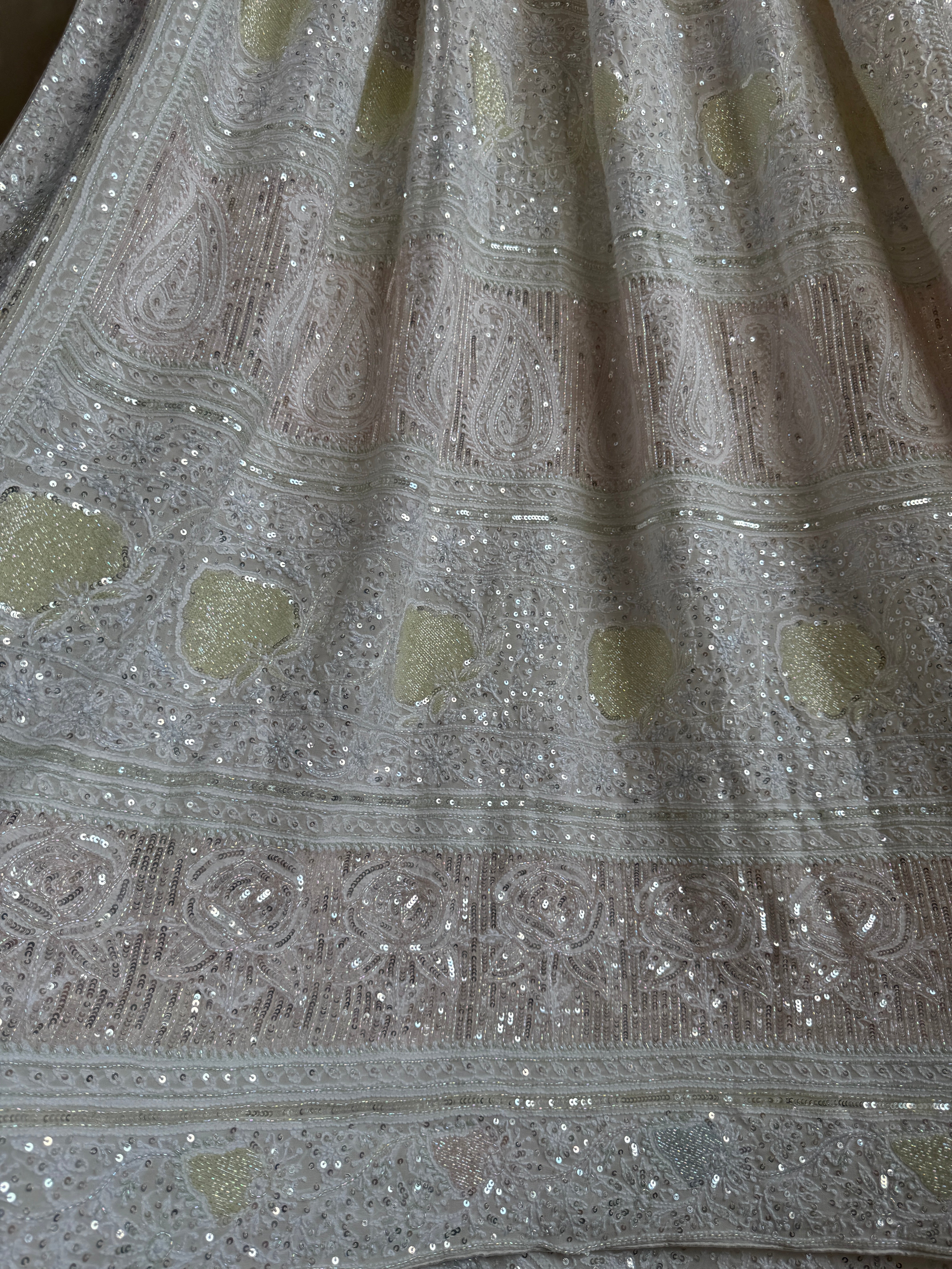 Pure Georgette Chikankari Saree ARIAA CHIKANKARI 