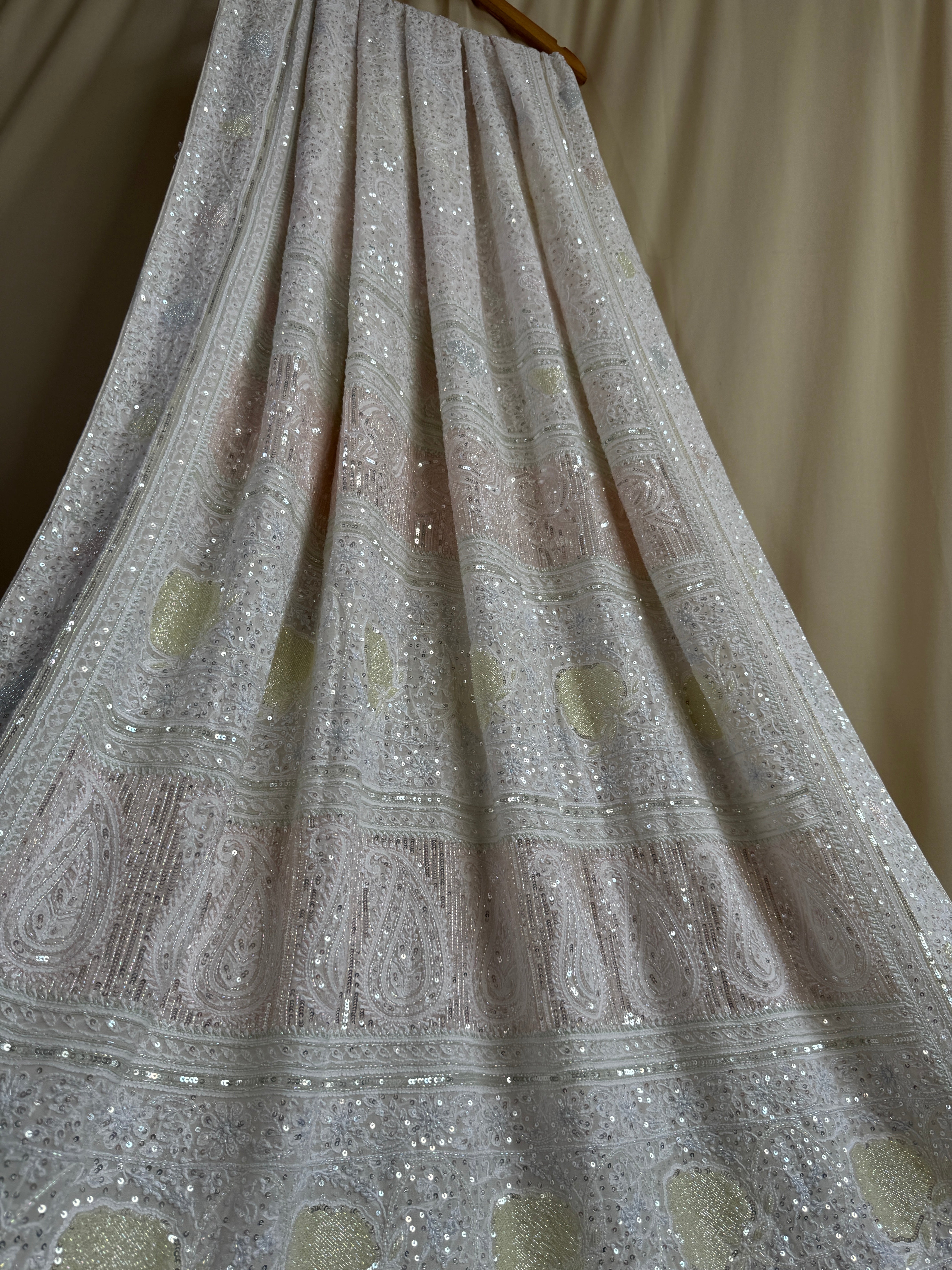 Pure Georgette Chikankari Saree ARIAA CHIKANKARI 