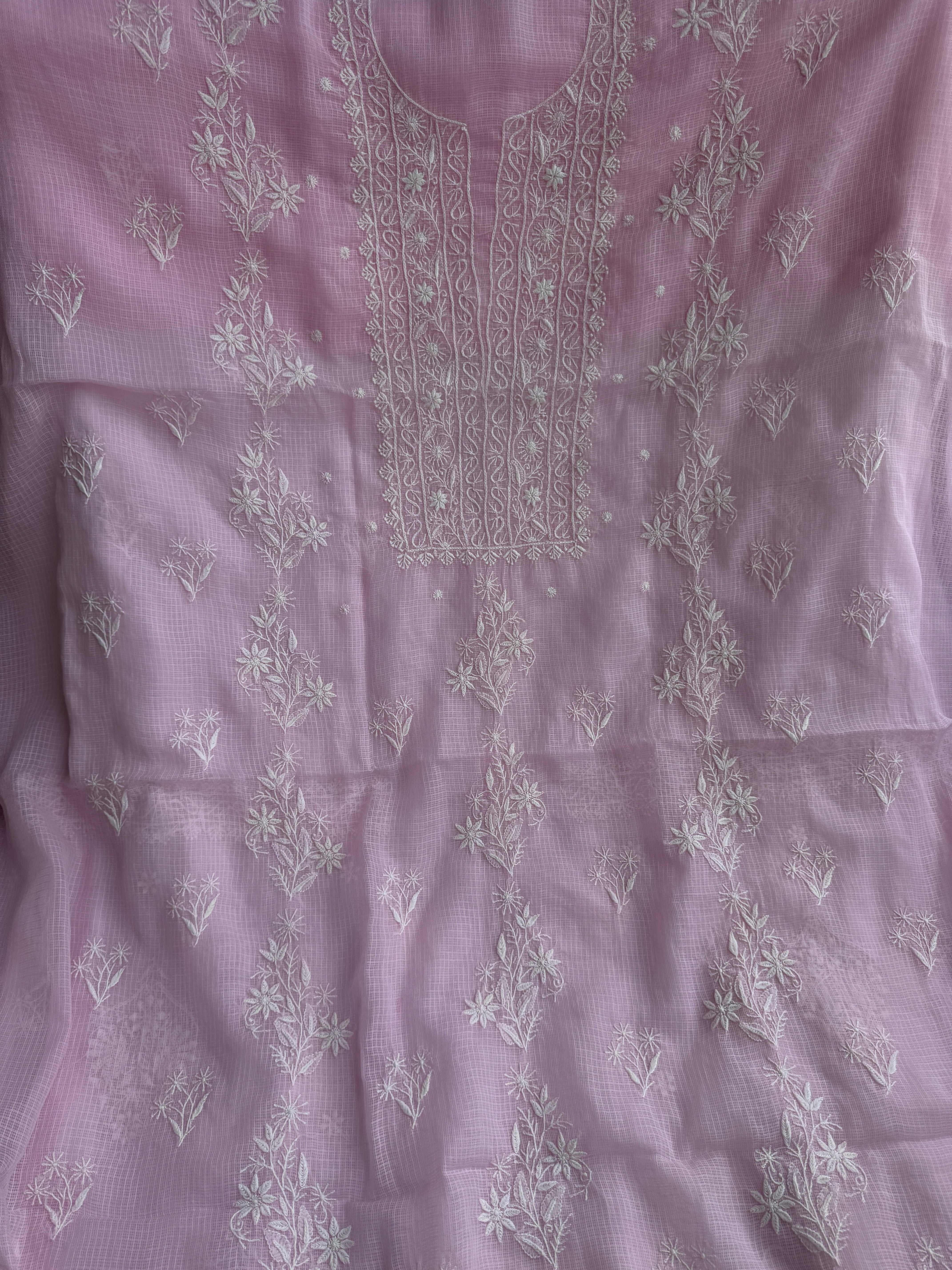 Kota Chikankari Length with Dupatta - Pink ARIAA CHIKANKARI 