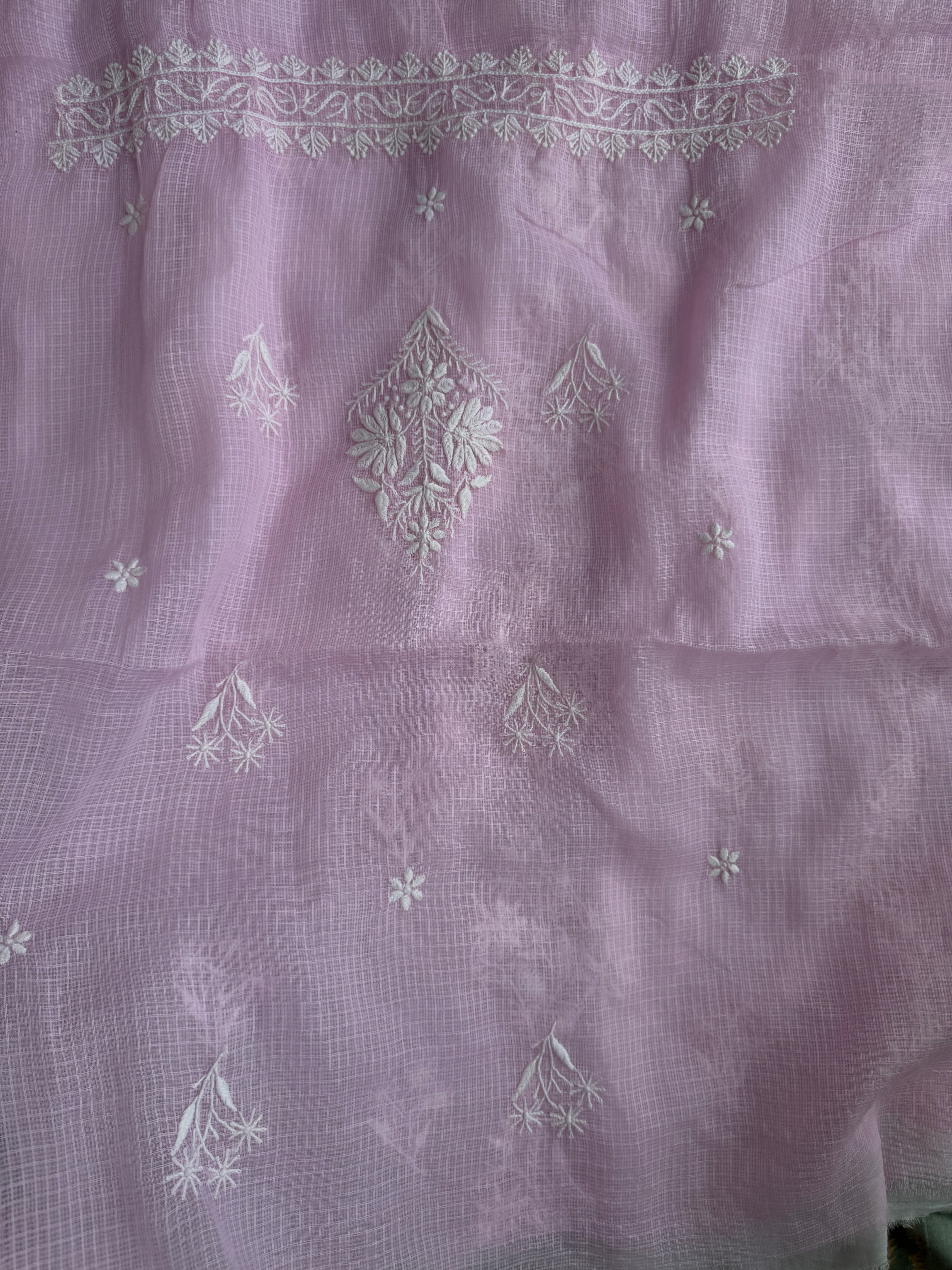 Kota Chikankari Length with Dupatta - Pink ARIAA CHIKANKARI 