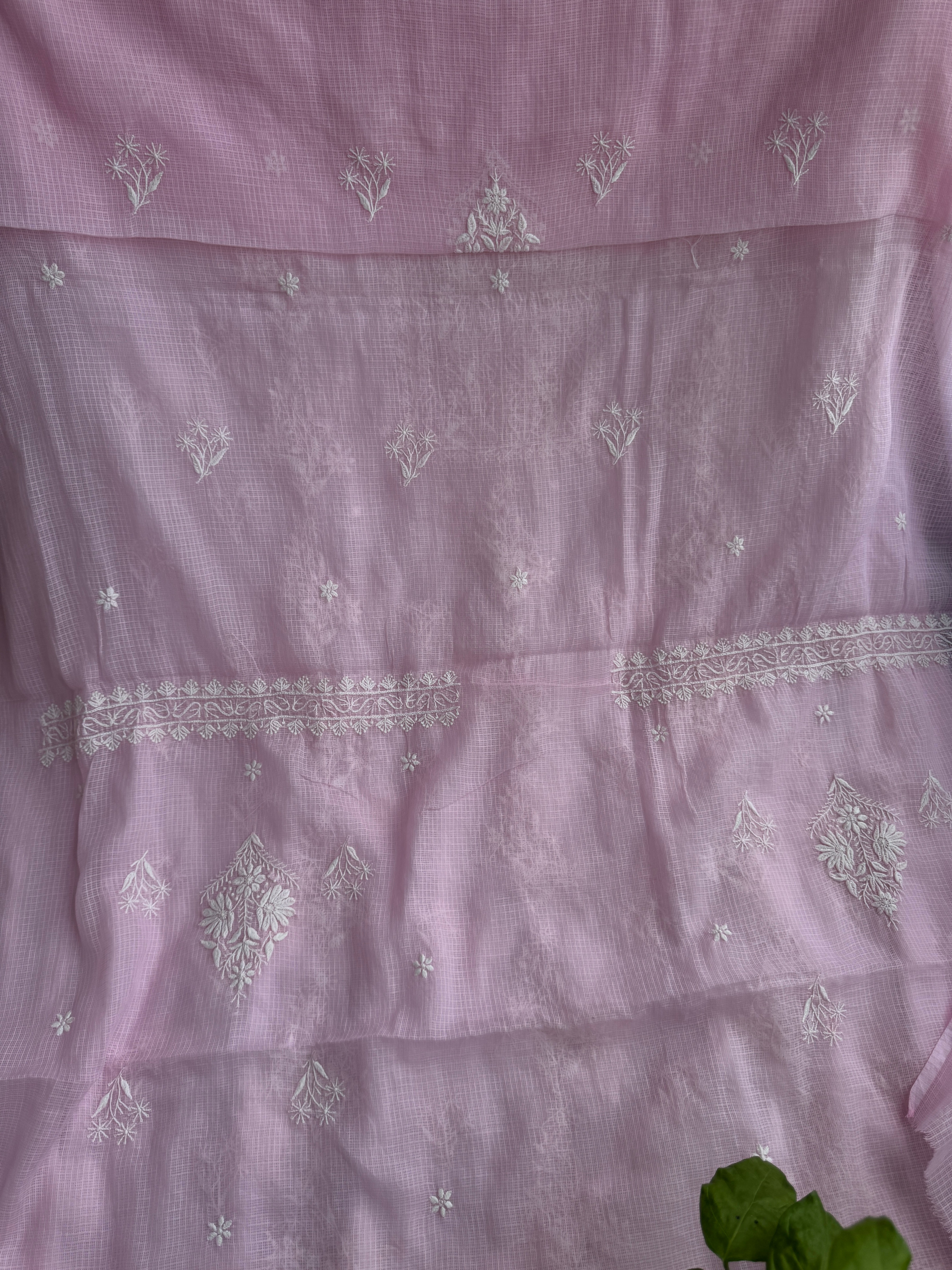 Kota Chikankari Length with Dupatta - Pink ARIAA CHIKANKARI 