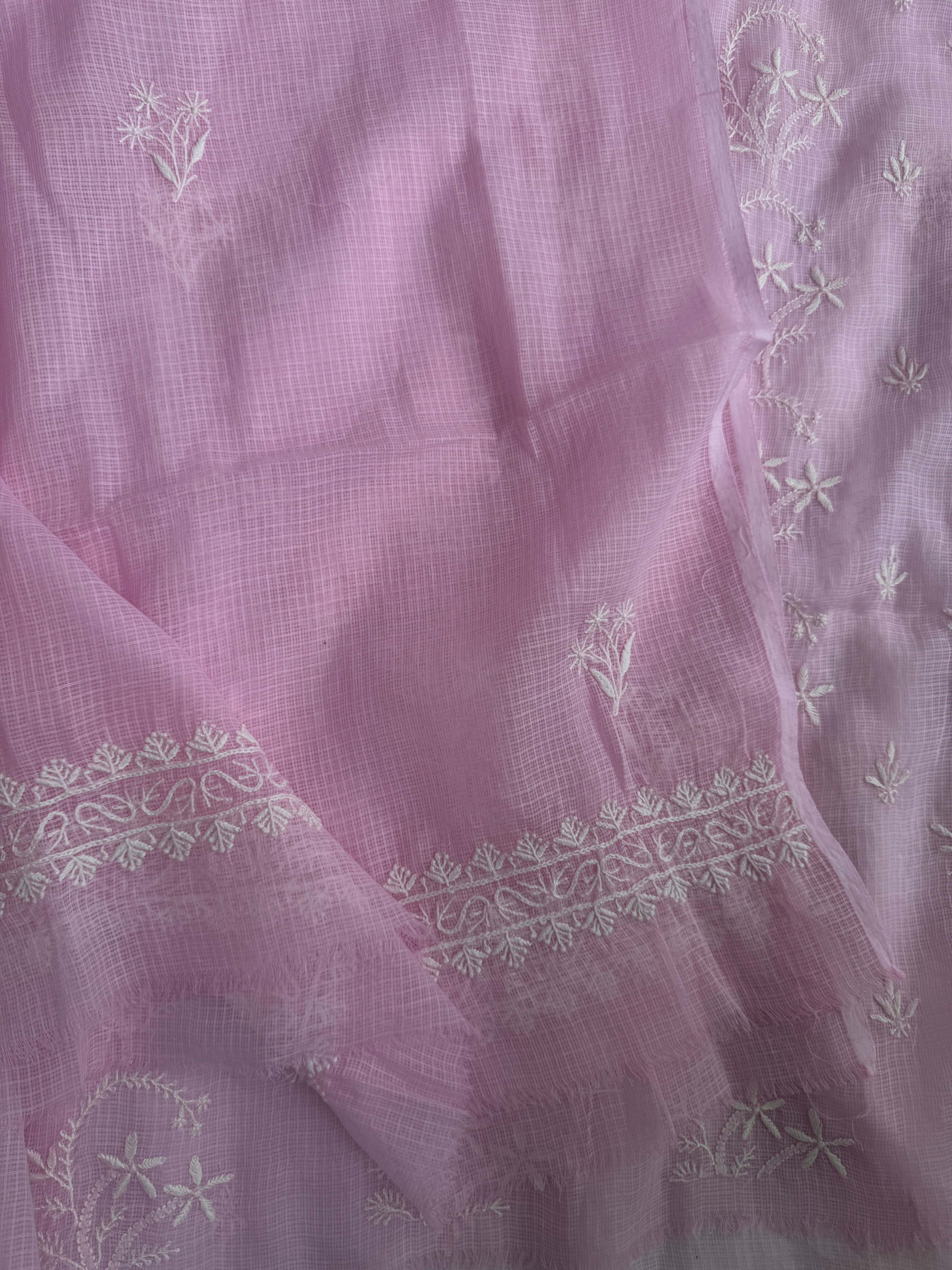 Kota Chikankari Length with Dupatta - Pink ARIAA CHIKANKARI 