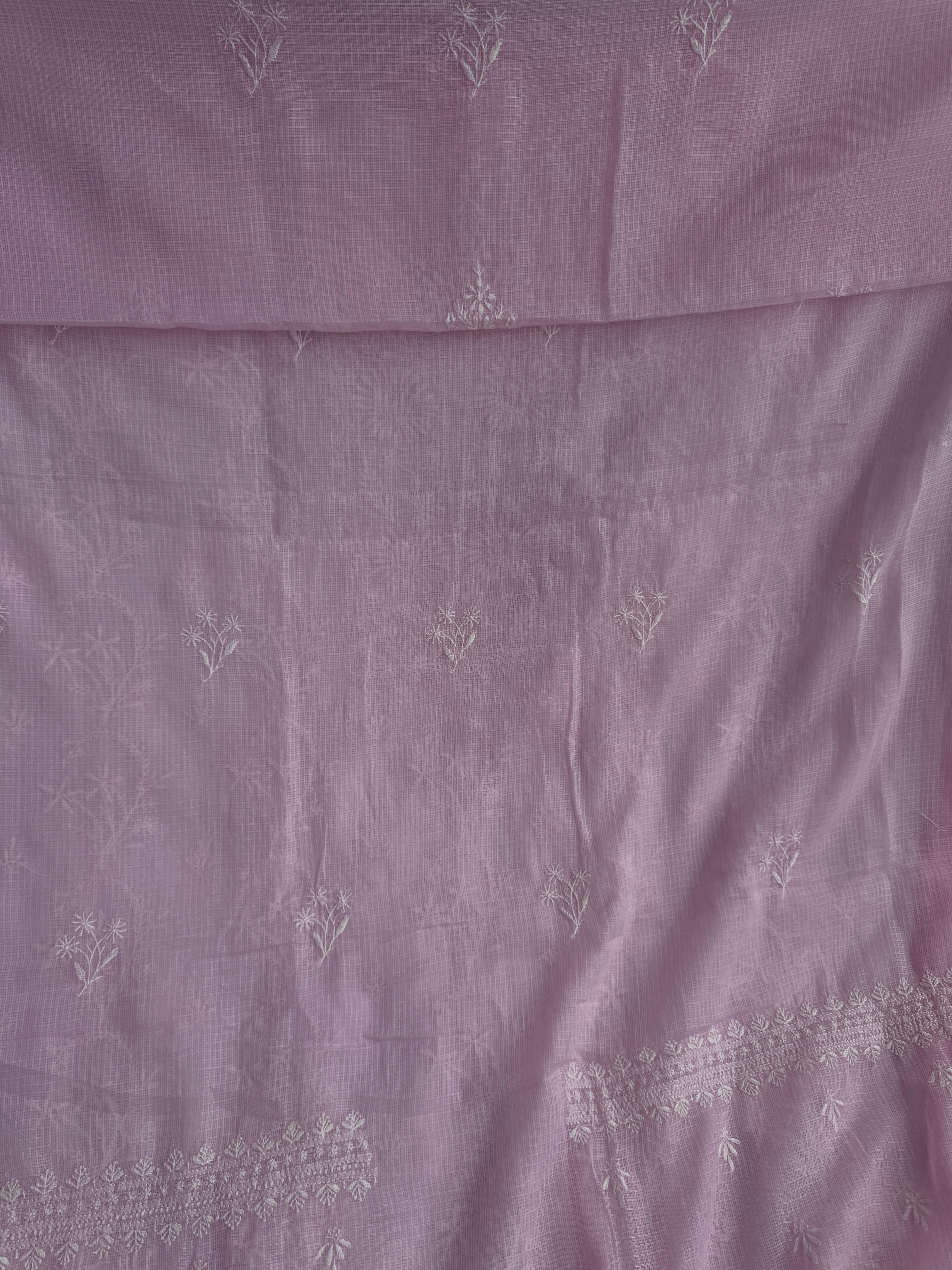 Kota Chikankari Length with Dupatta - Pink ARIAA CHIKANKARI 