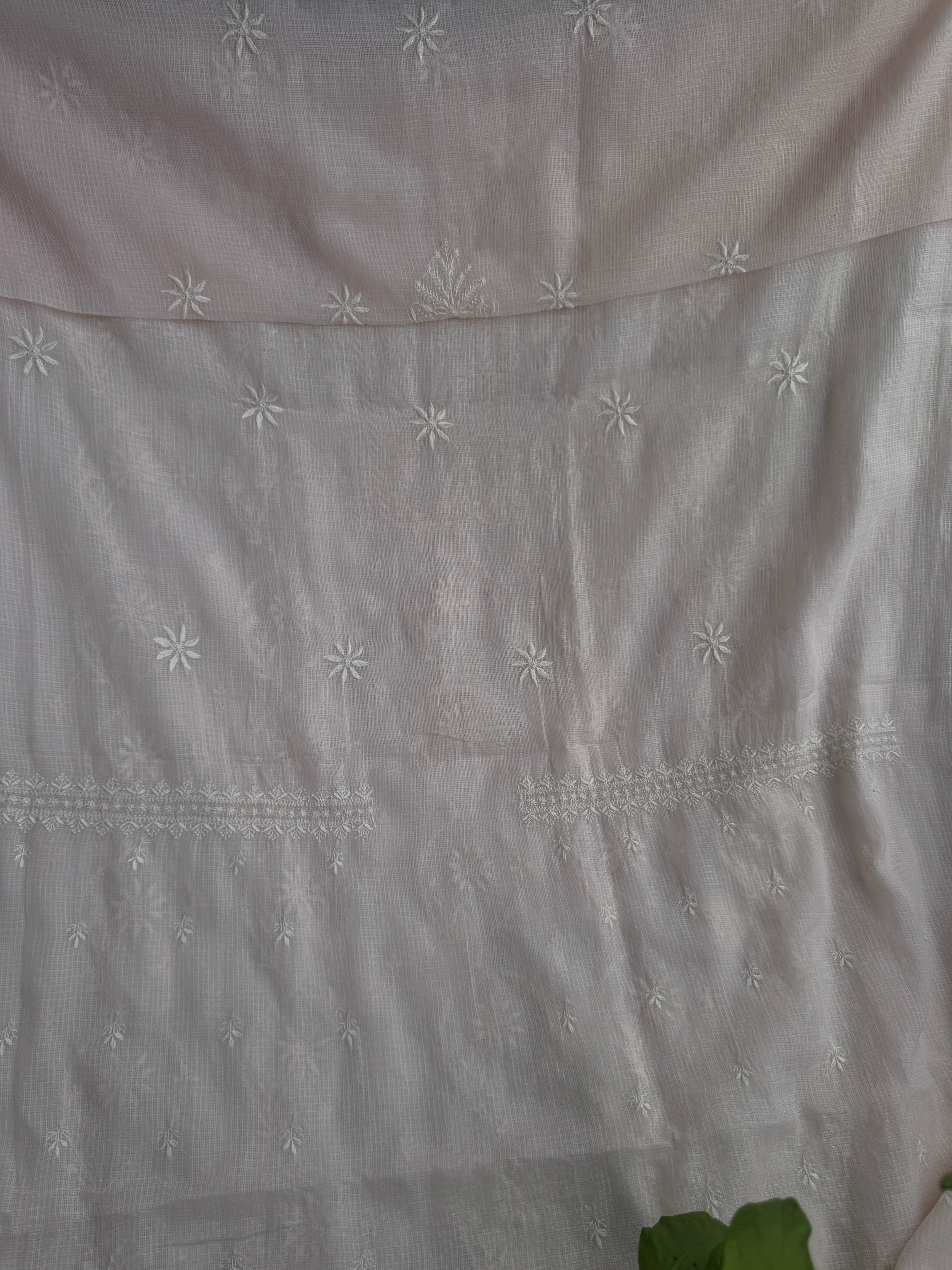 Kota Chikankari Length with Dupatta - Pale Pink ARIAA CHIKANKARI 