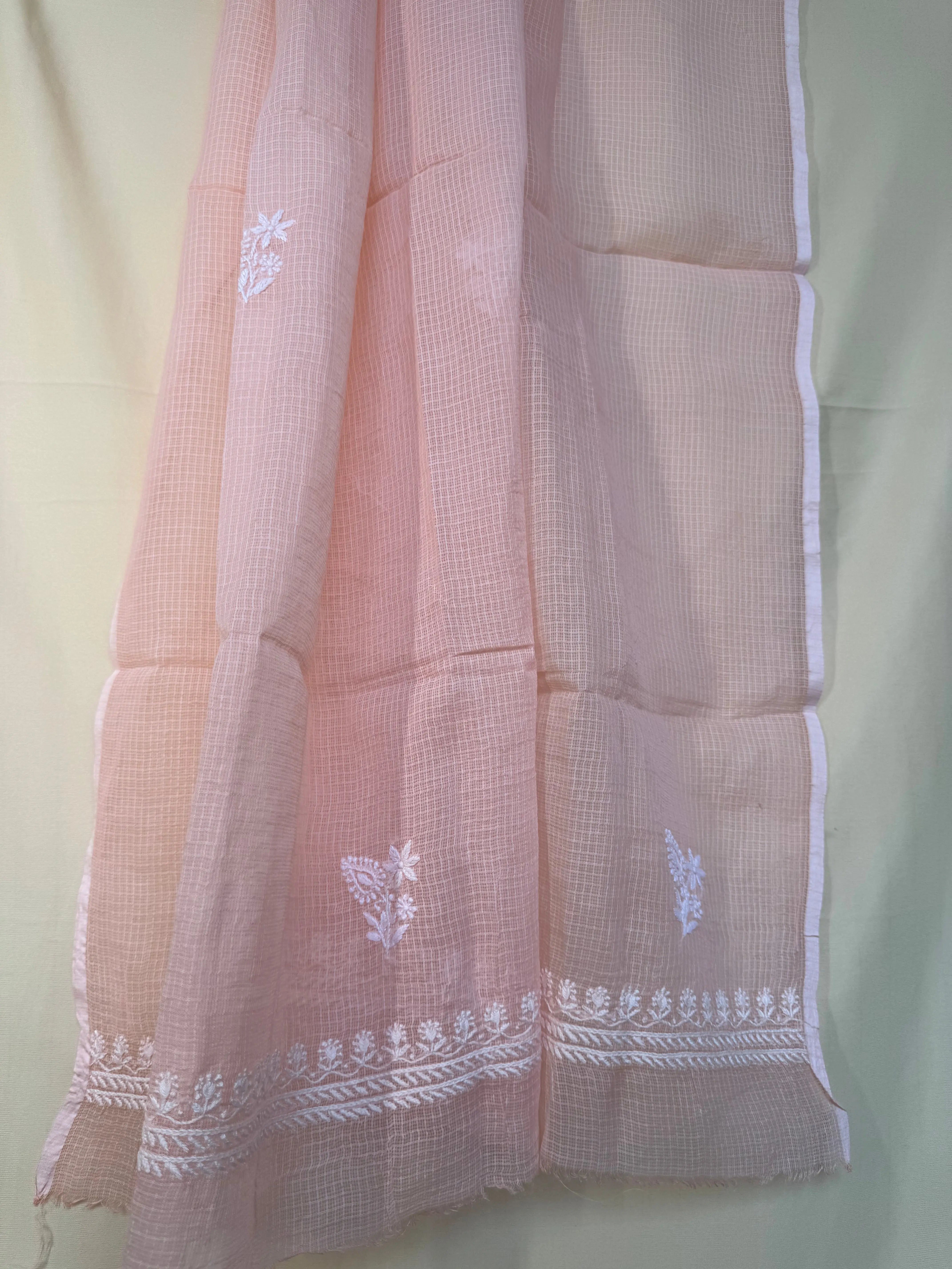 Kota Length with Dupatta - Peach ARIAA CHIKANKARI 