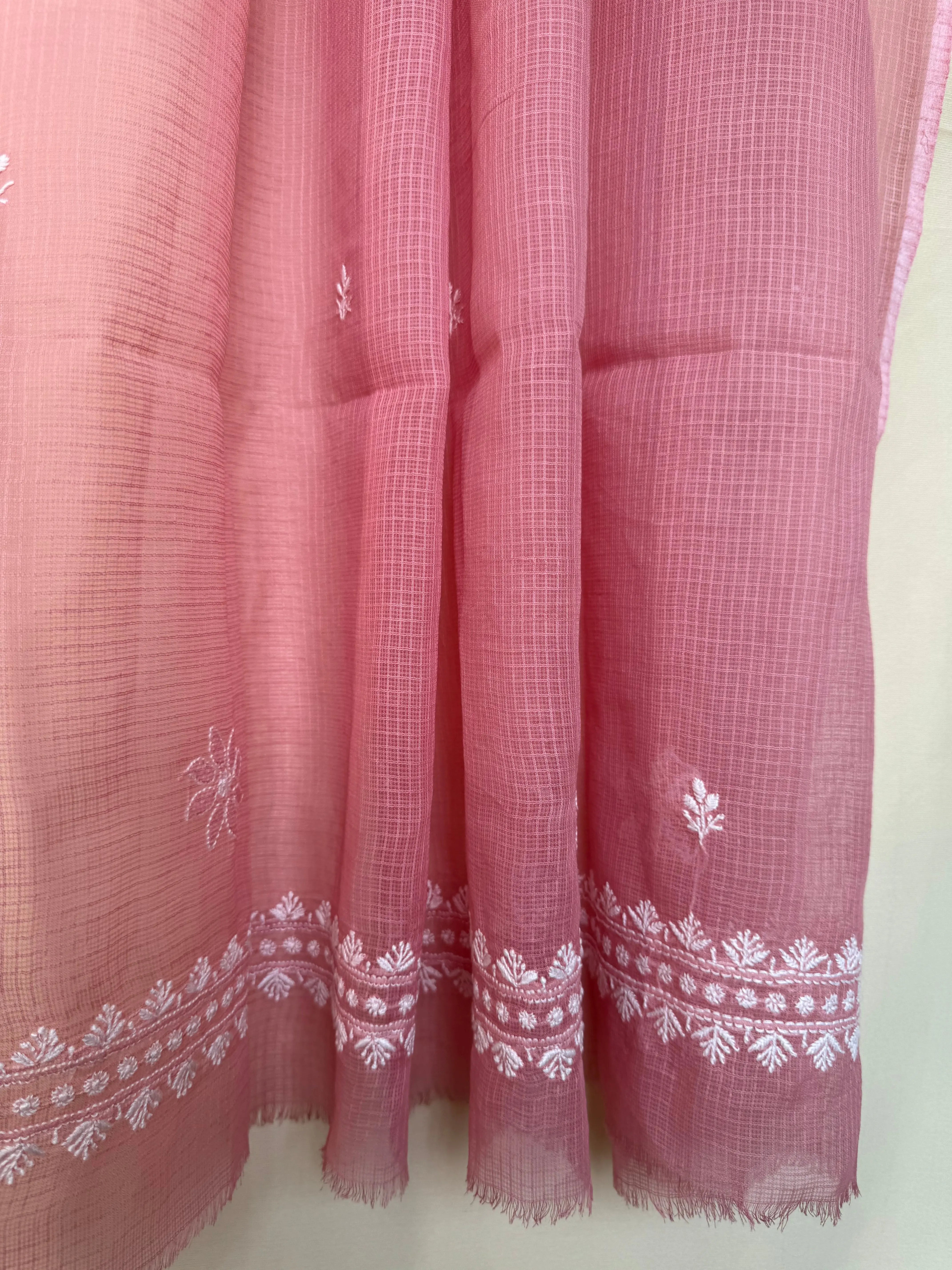 Kota Length with Dupatta - Rosewood ARIAA CHIKANKARI 