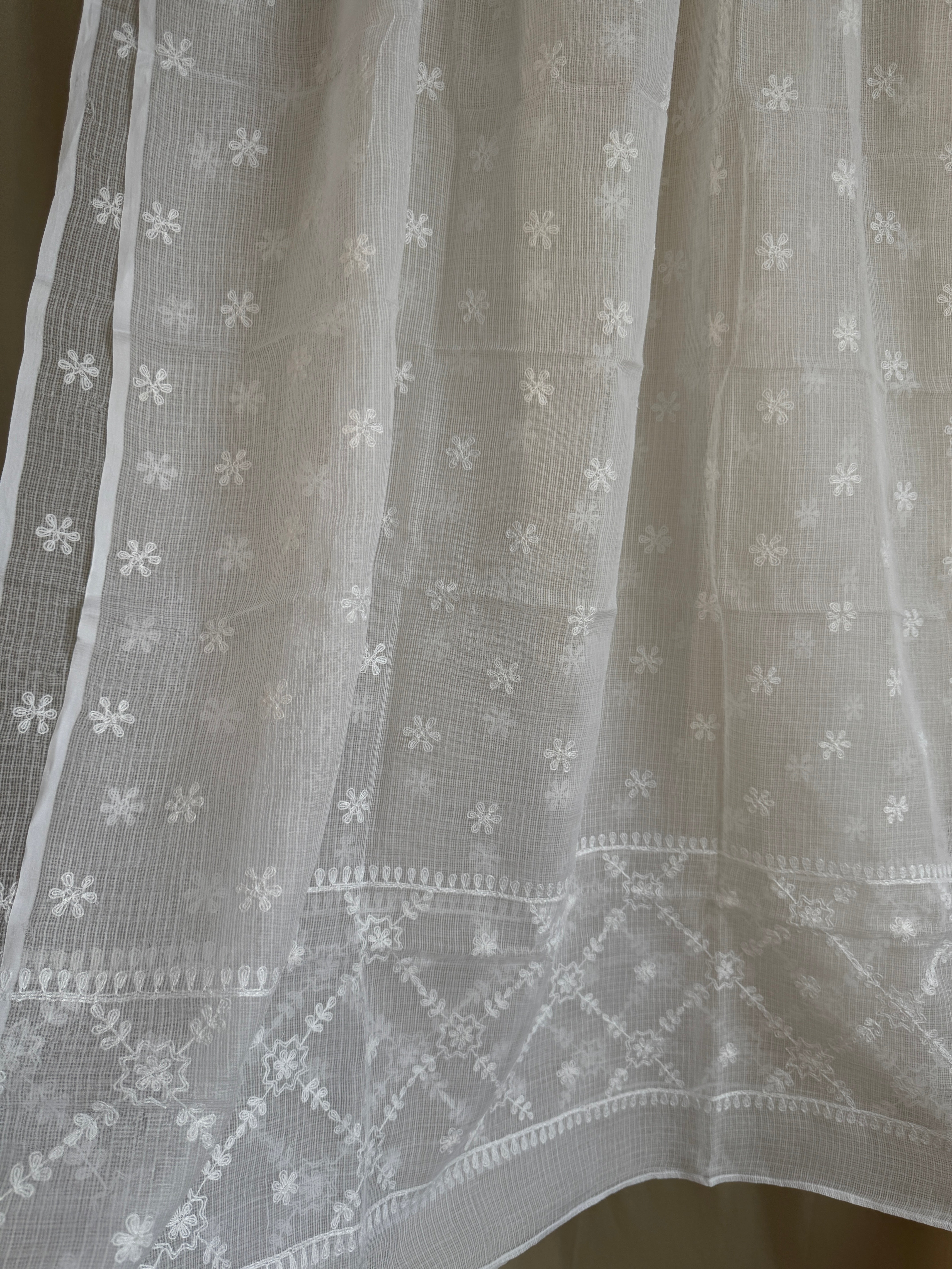Kota Dupatta with Chikankari - Full Jaan