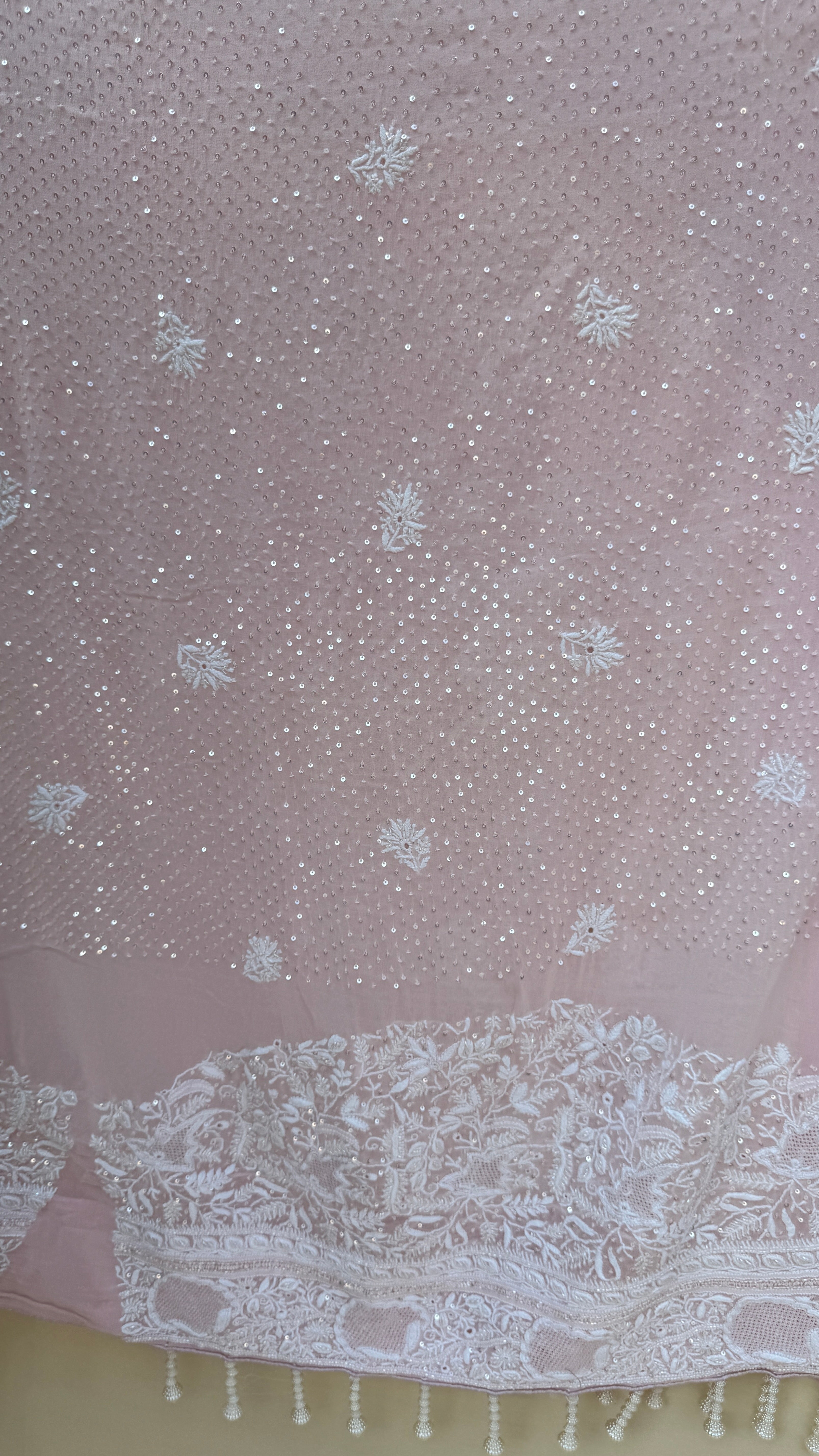 Pure Georgette Chikankari Saree