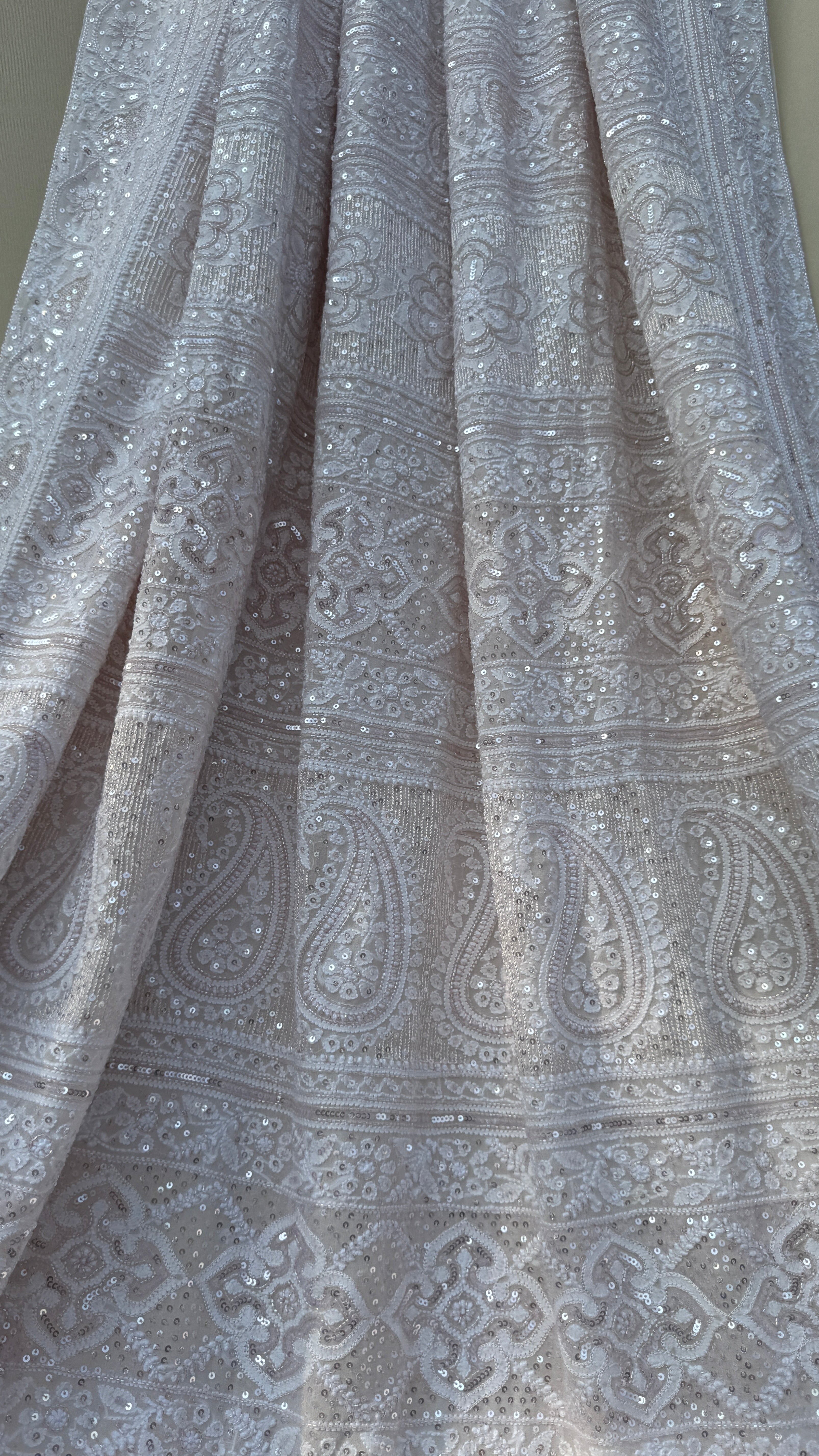 Pure Georgette Chikankari Saree