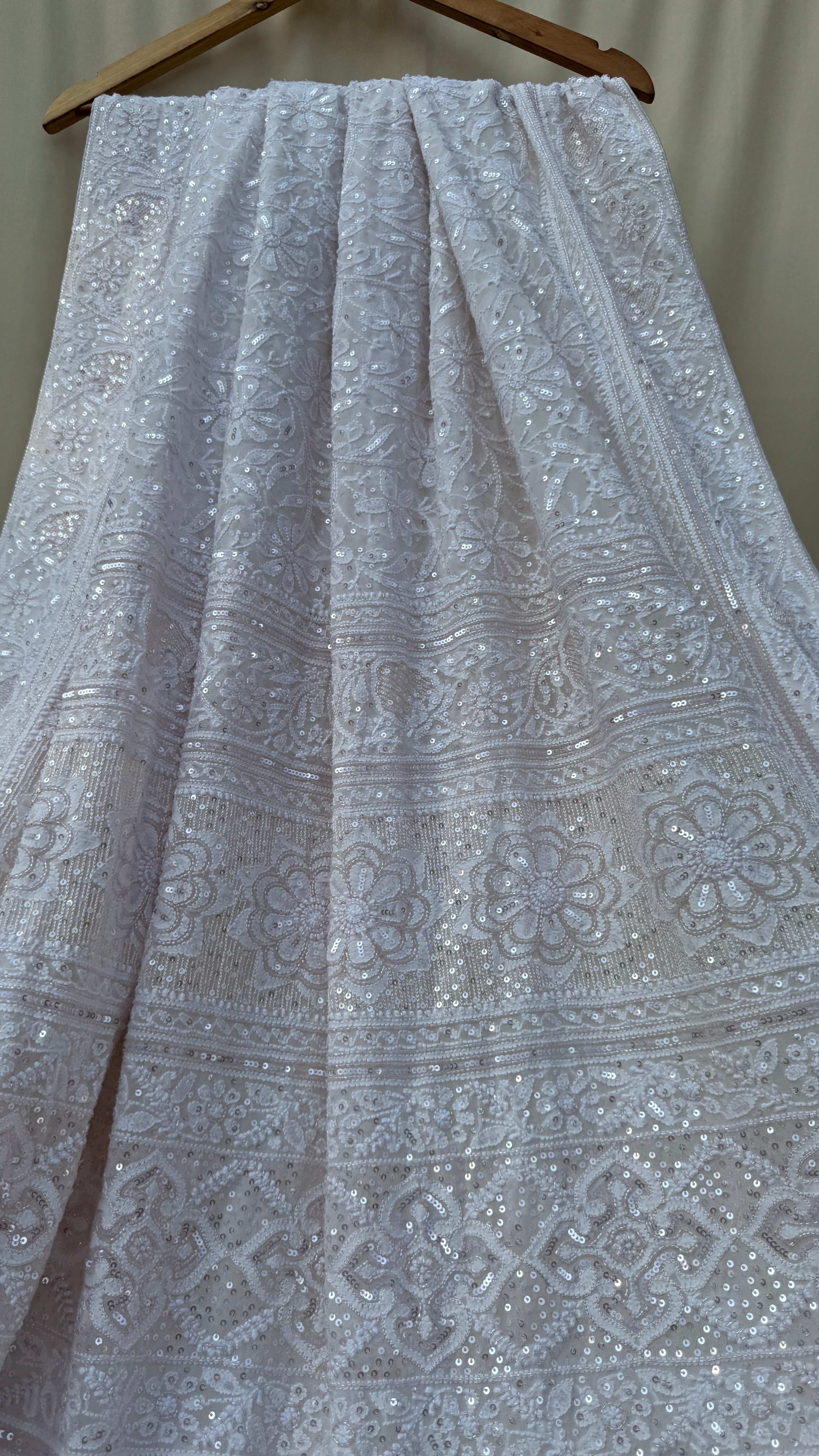 Pure Georgette Chikankari Saree