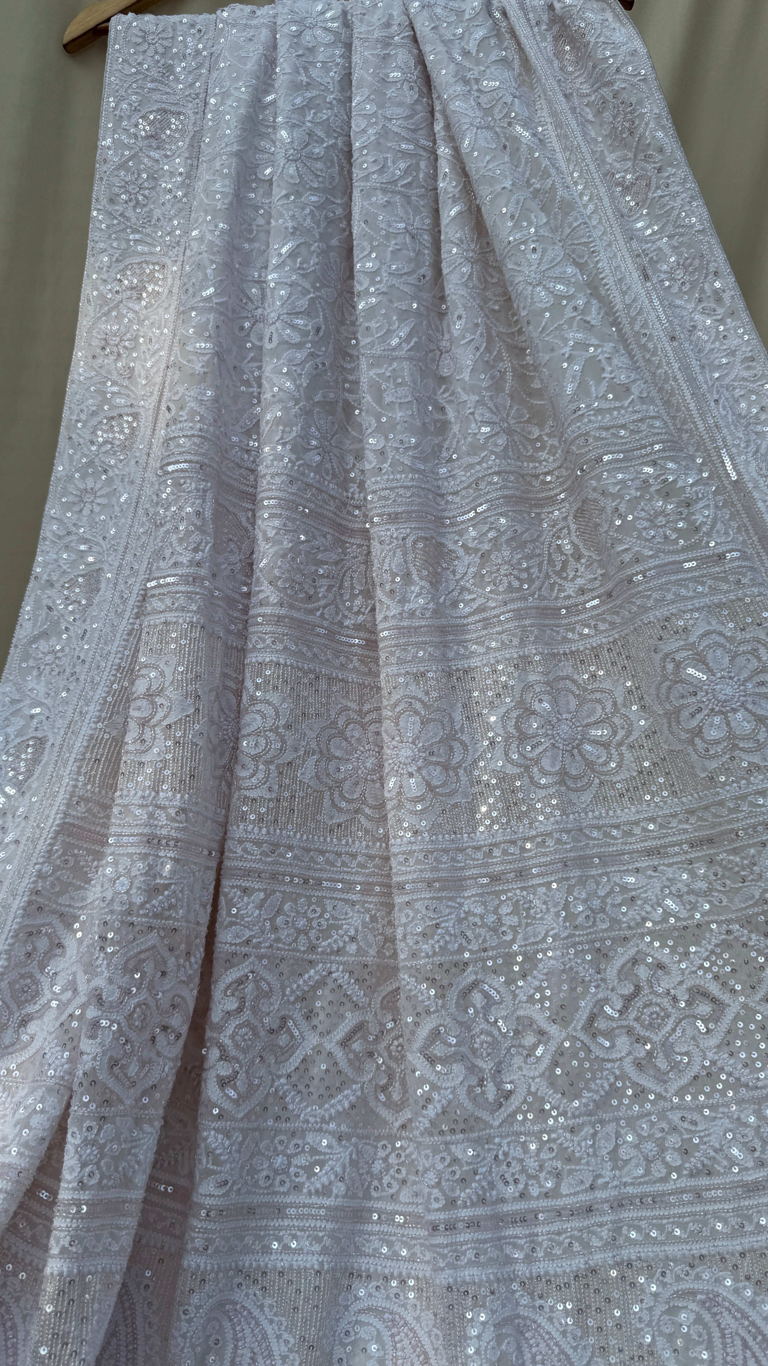 Pure Georgette Chikankari Saree